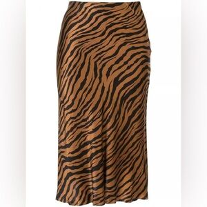 Nili Lotan Zebra Print Pencil Skirt Size 0